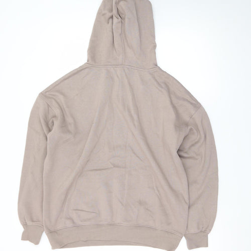 New Look Women's Beige Pullover Hoodie Size S Casual Cotton Blend