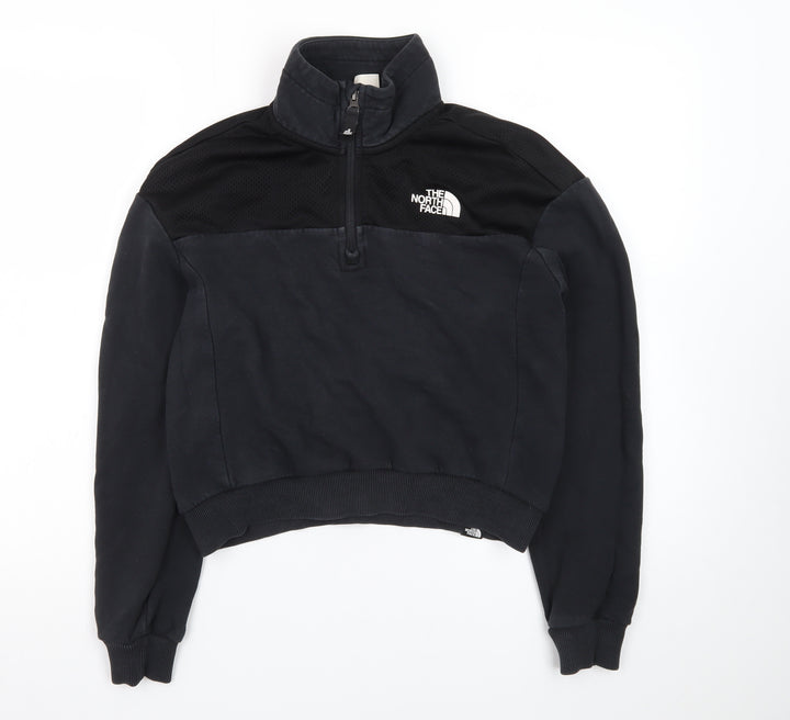 The North Face Womens Black Medium 1/4 Zip Pullover Sweatshirt