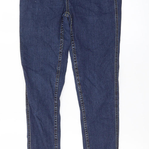 Next Women's Blue Jegging Jeans Size 10 Slim Fit Elastic Waist