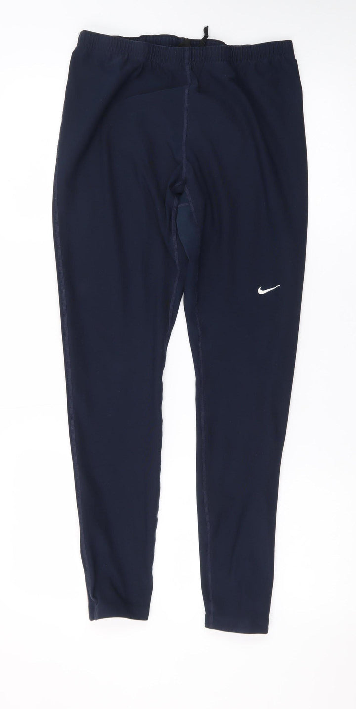 Nike Boys Blue XL Slim Fit Jogger Training Trousers with Zip Ankles