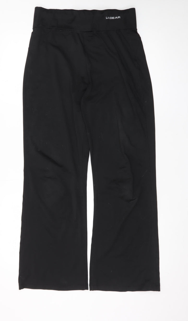 LA Gear Women's Black Stretch Jersey Trousers UK 14