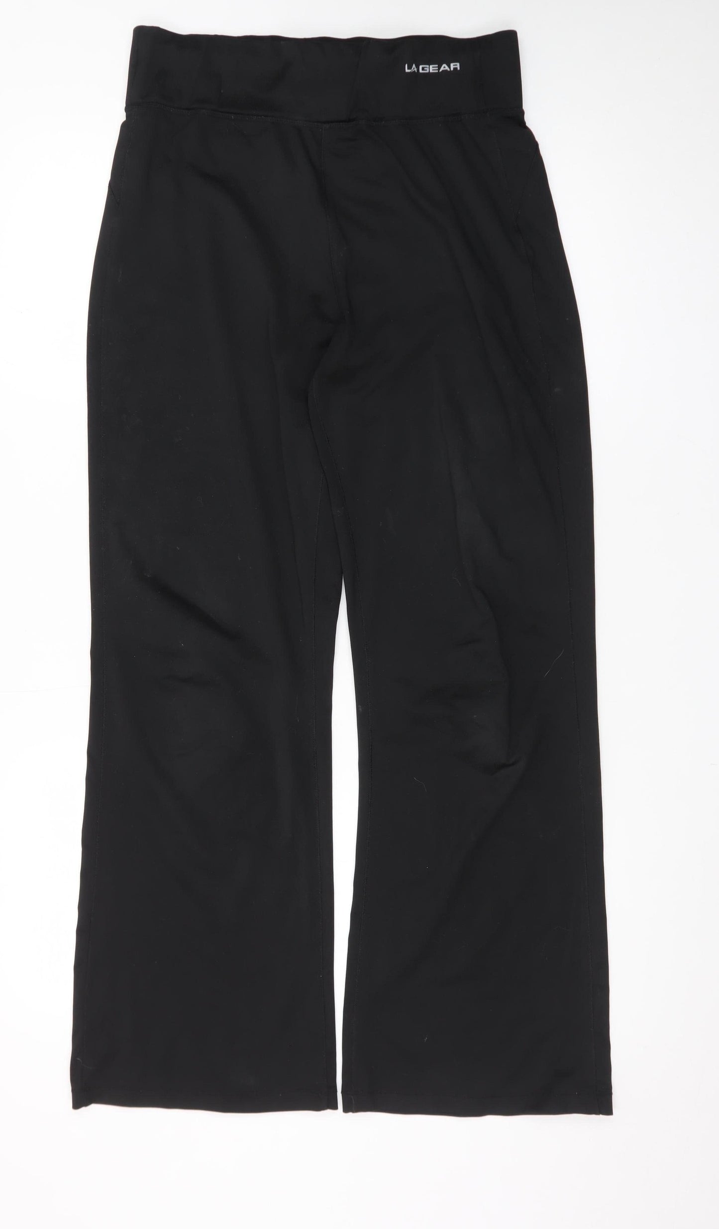 LA Gear Women's Black Stretch Jersey Trousers UK 14