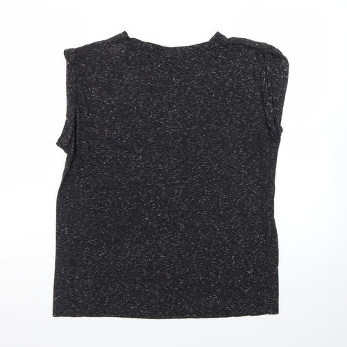 Disney Women's Black Size 14 Fairy Quote Sleeveless T-Shirt