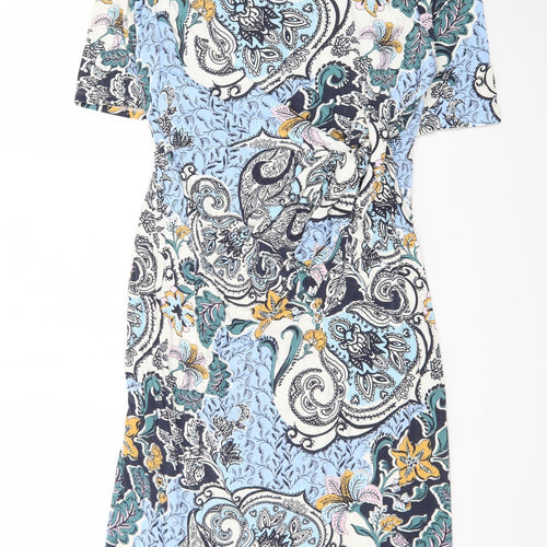 Marks and Spencer Women’s Multicoloured Paisley Bodycon Dress Size 16
