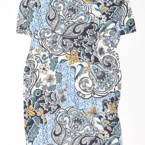 Marks and Spencer Women’s Multicoloured Paisley Bodycon Dress Size 16