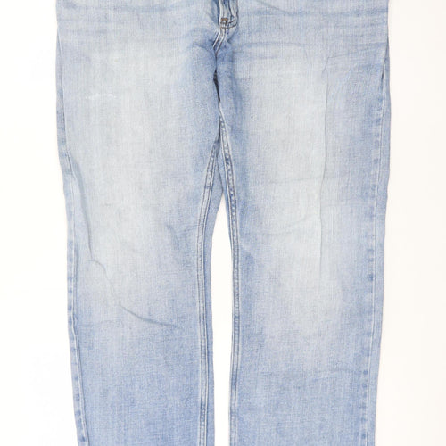 Marks and Spencer Women’s Blue Straight Leg Jeans Size 12 Regular Fit