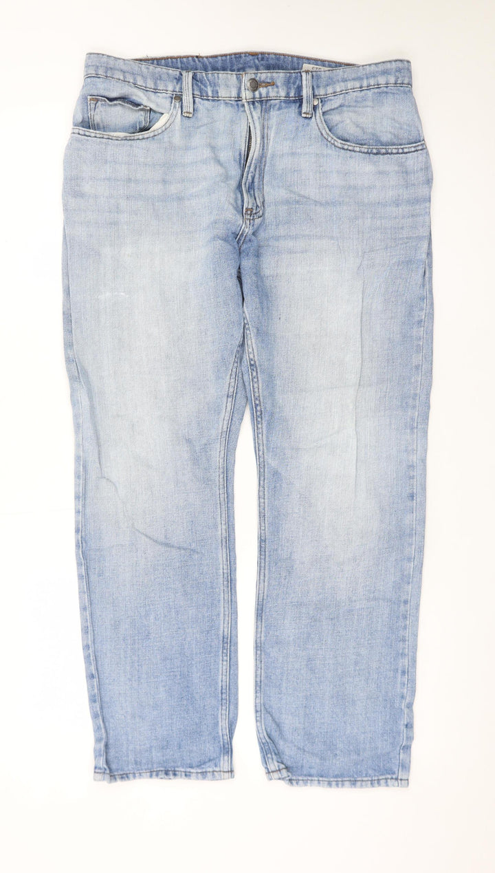 Marks and Spencer Women’s Blue Straight Leg Jeans Size 12 Regular Fit