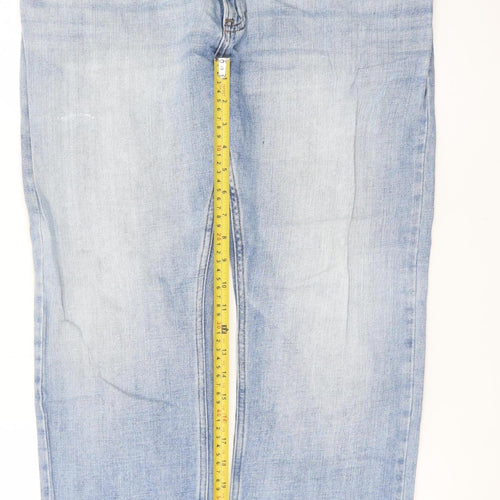Marks and Spencer Women’s Blue Straight Leg Jeans Size 12 Regular Fit
