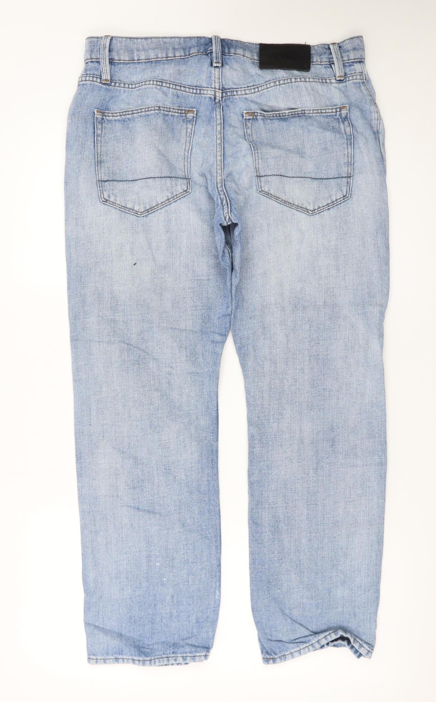 Marks and Spencer Women’s Blue Straight Leg Jeans Size 12 Regular Fit