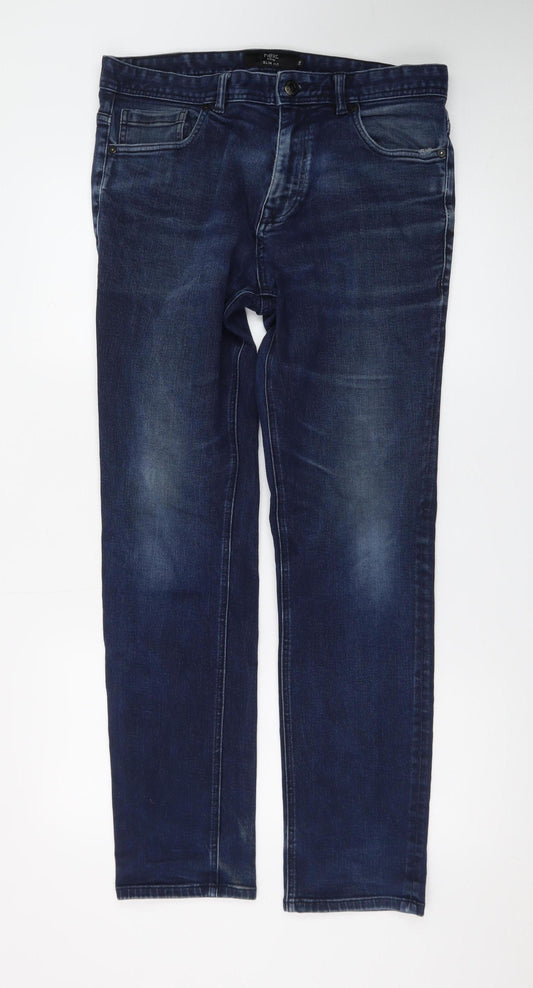Next Women’s Blue Slim Fit Straight Jeans Size 16 Regular