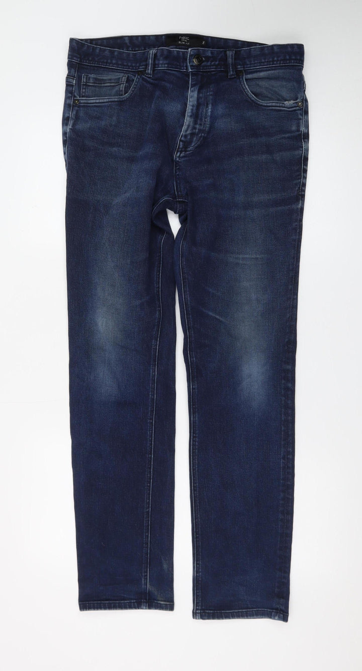 Next Women’s Blue Slim Fit Straight Jeans Size 16 Regular