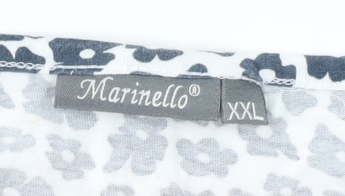 Marinello Womens Blue Animal Print Sleeveless Tank Top 2XL