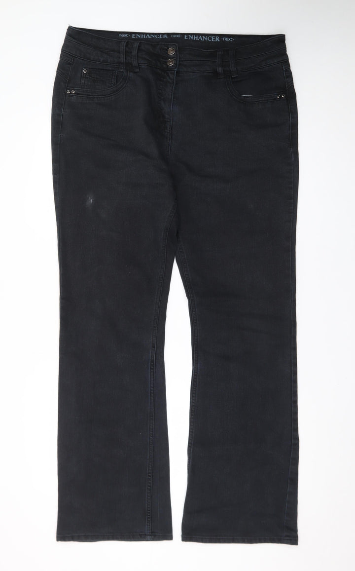 Next Enhancer Men's Black Straight Jeans Size 46 X-Long