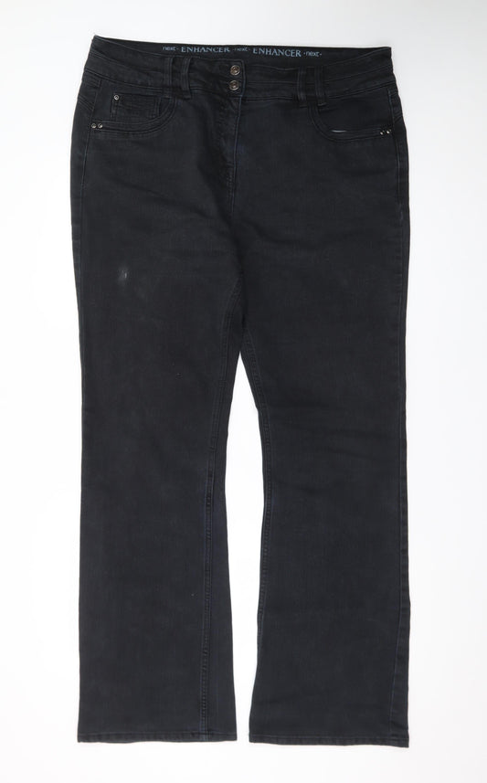 Next Enhancer Men's Black Straight Jeans Size 46 X-Long