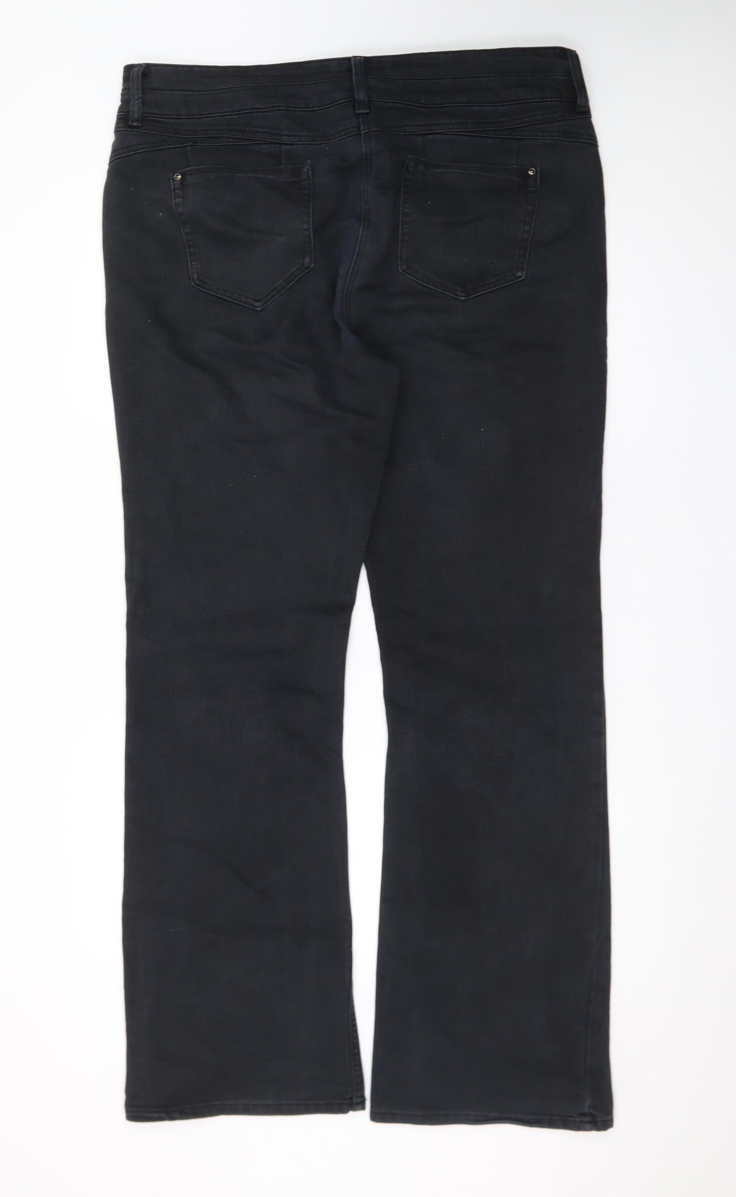 Next Enhancer Men's Black Straight Jeans Size 46 X-Long