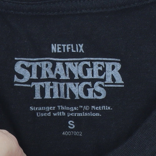 Netflix Stranger Things Hellfire Club Black Women's T-Shirt S