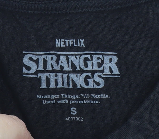Netflix Stranger Things Hellfire Club Black Women's T-Shirt S