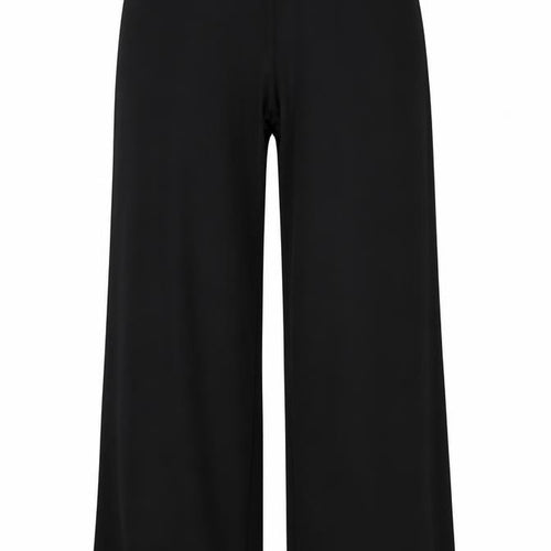 PrettyLittleThing Womens Black Wide-Leg Jersey Trousers Size 12