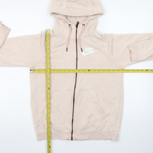 Nike Women's Beige Full Zip Hoodie Size S Relaxed Fit