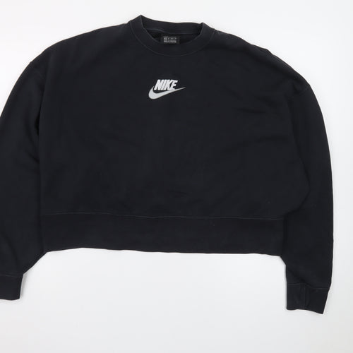Nike Women's Black Crew Neck Pullover Sweatshirt XS