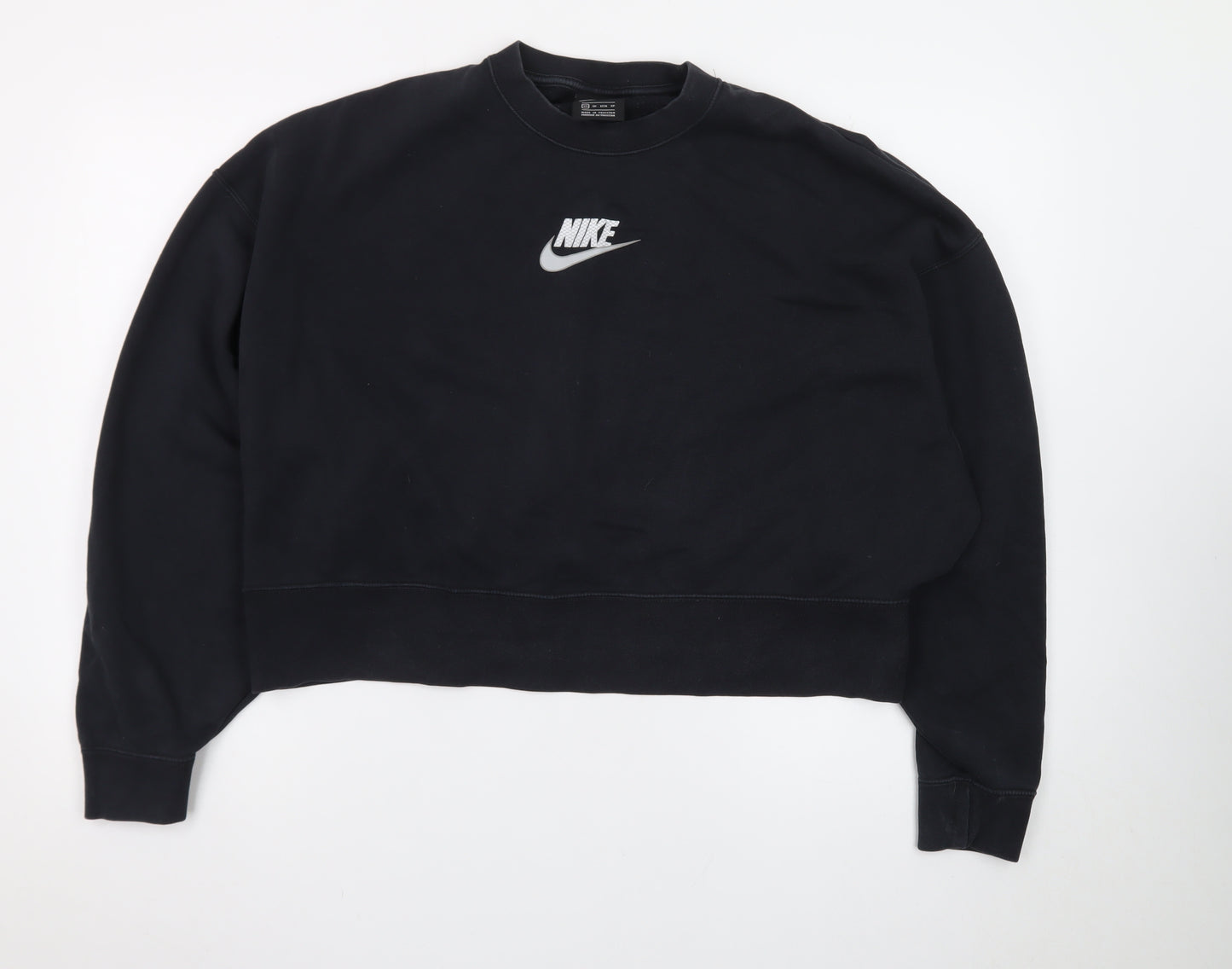 Nike Women's Black Crew Neck Pullover Sweatshirt XS