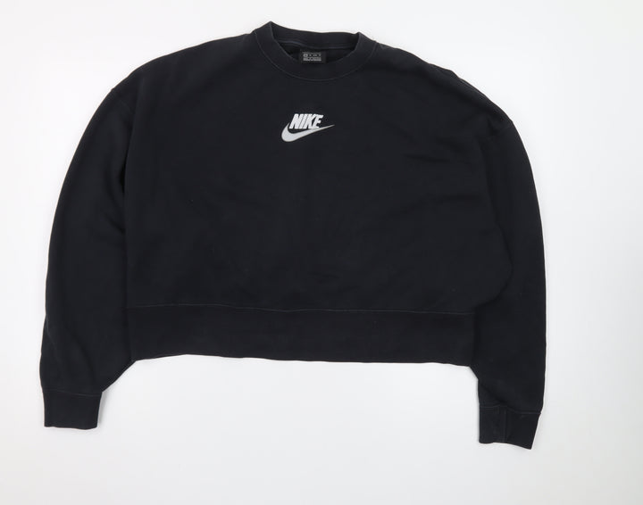 Nike Women's Black Crew Neck Pullover Sweatshirt XS