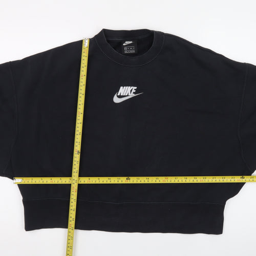 Nike Women's Black Crew Neck Pullover Sweatshirt XS