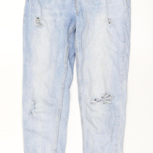 F&F Women's Blue Distressed Skinny Jeans Size 8