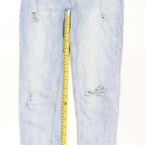 F&F Women's Blue Distressed Skinny Jeans Size 8