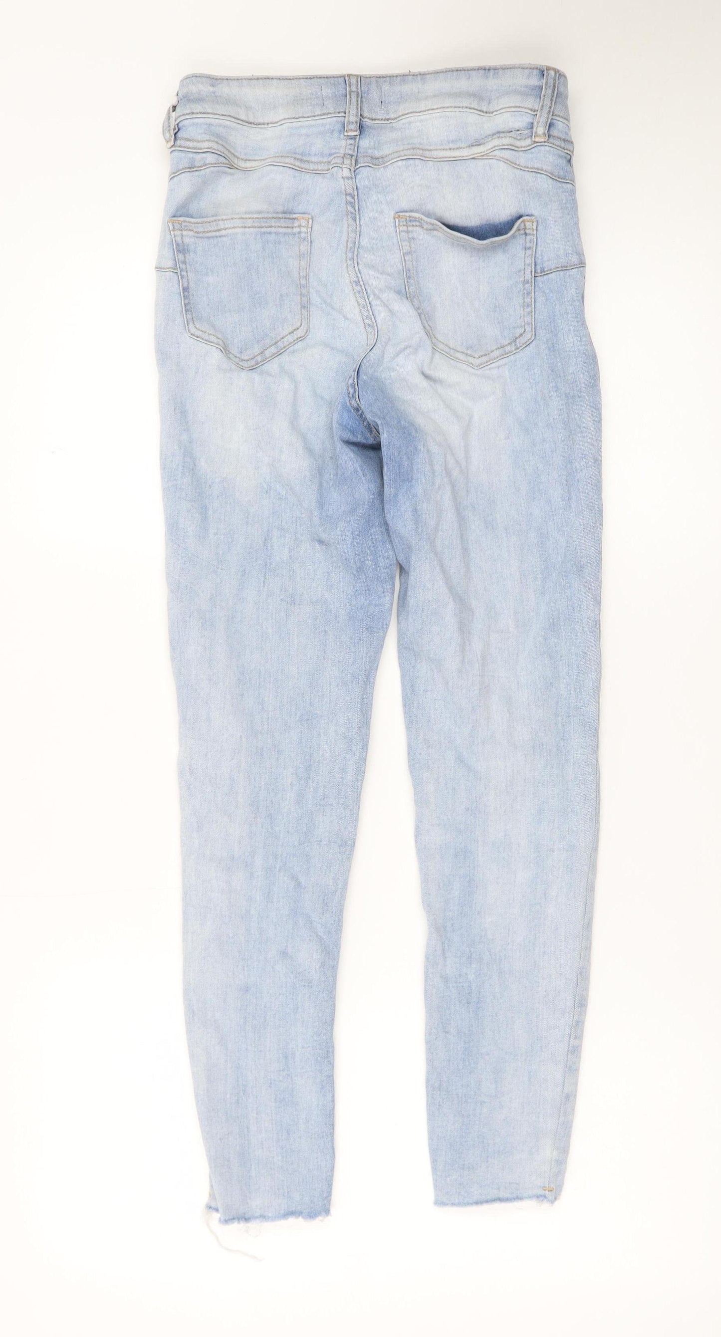 F&F Women's Blue Distressed Skinny Jeans Size 8