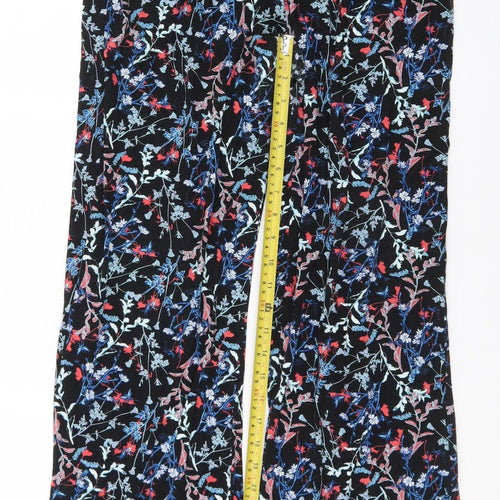 Anna Rose Women's Multicoloured Floral Jersey Trousers Size 12