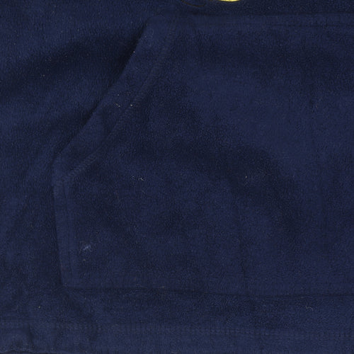 Disney Navy Fleece Pullover Hoodie Women L Mickey Donald Goofy Pluto