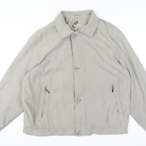 C&A Men’s Beige Basic Jacket Size 58 Polyester Blend