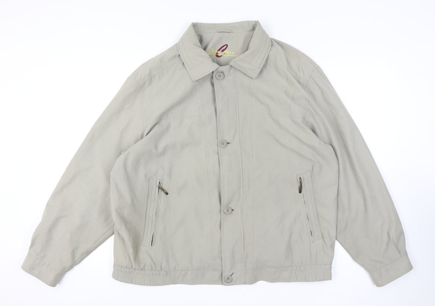 C&A Men’s Beige Basic Jacket Size 58 Polyester Blend