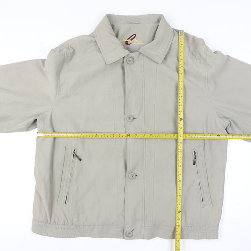 C&A Men’s Beige Basic Jacket Size 58 Polyester Blend