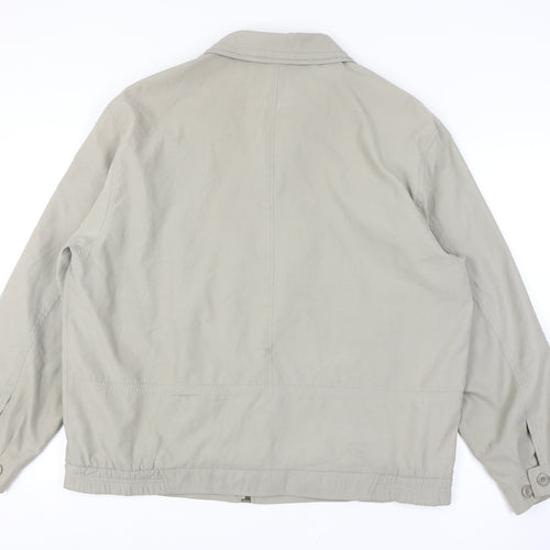C&A Men’s Beige Basic Jacket Size 58 Polyester Blend
