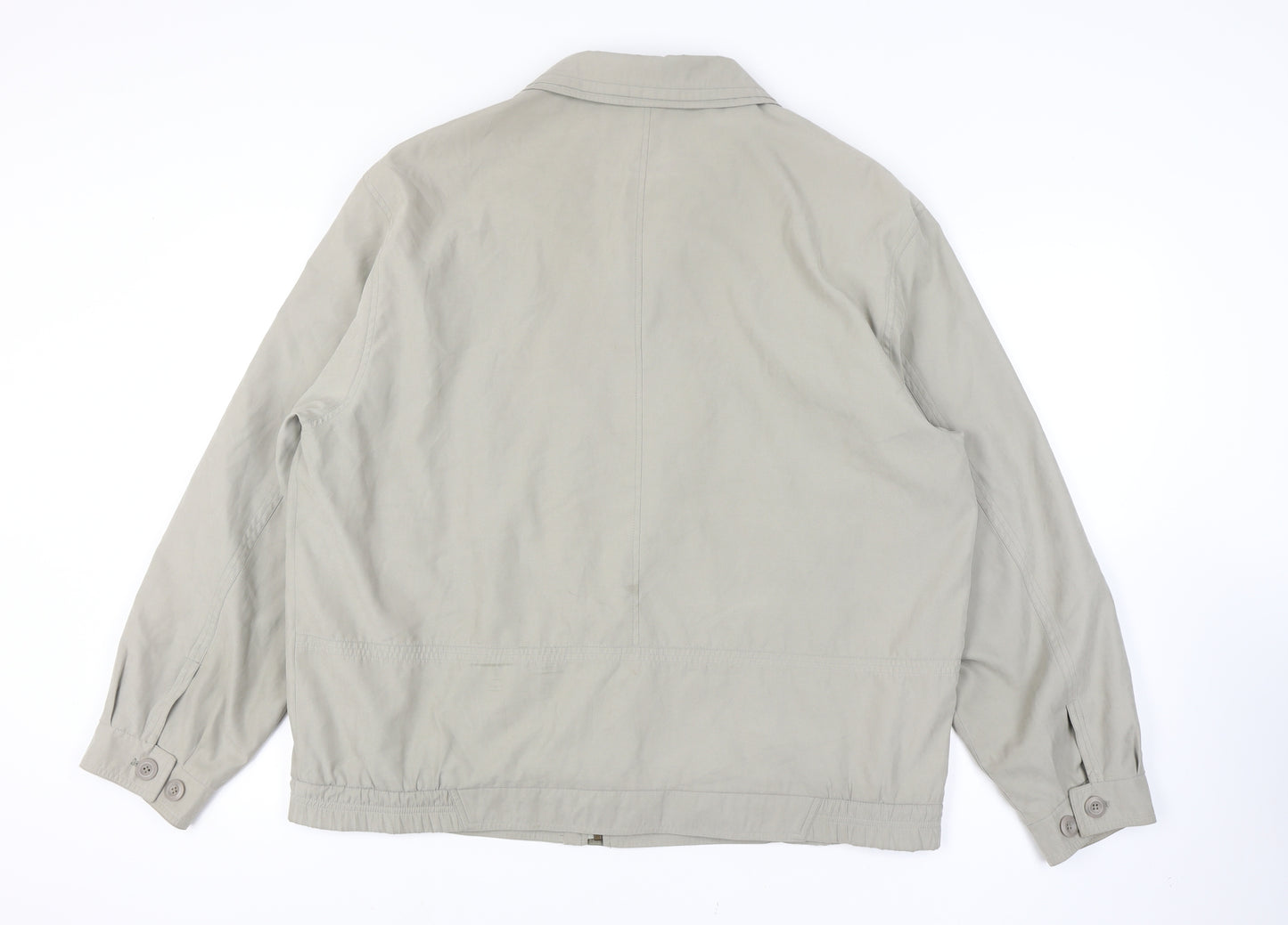 C&A Men’s Beige Basic Jacket Size 58 Polyester Blend