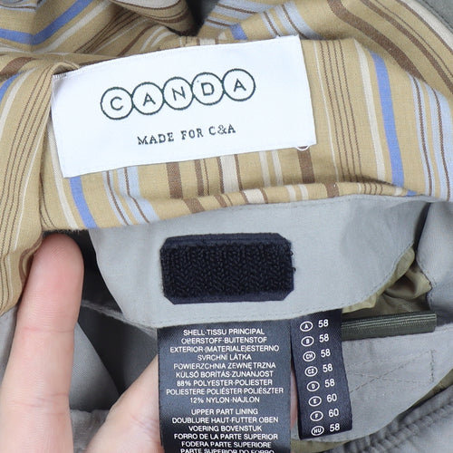 C&A Men’s Beige Basic Jacket Size 58 Polyester Blend