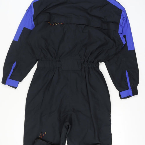 Slalom Sports Womens Black Ski Suit Size 12 Hooded Waterproof Winter Suit