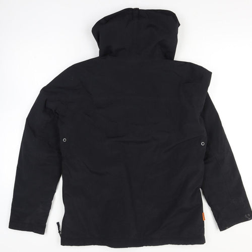 Napapijri Men's Black Anorak Hooded Waterproof Jacket L