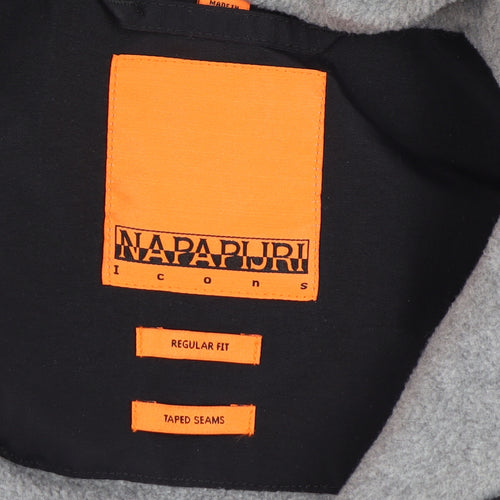 Napapijri Men's Black Anorak Hooded Waterproof Jacket L