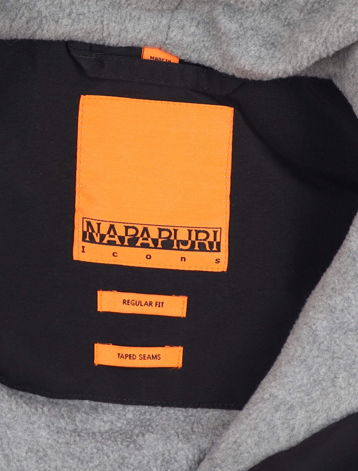 Napapijri Men's Black Anorak Hooded Waterproof Jacket L