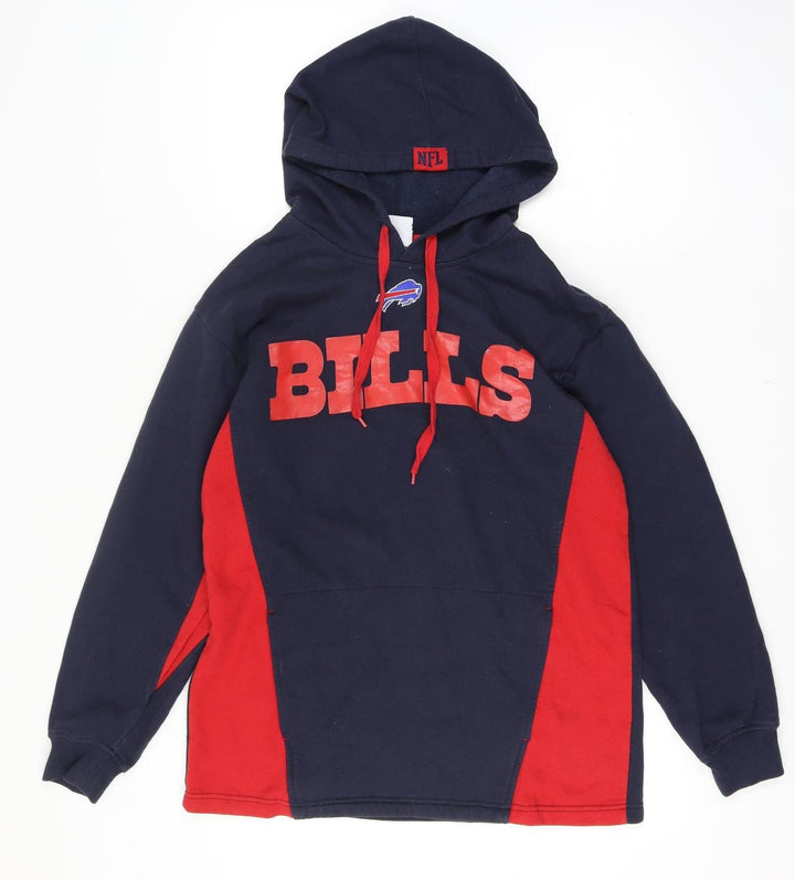 NFL Team Apparel Men's Blue Red BILLS Pullover Hoodie Size XL