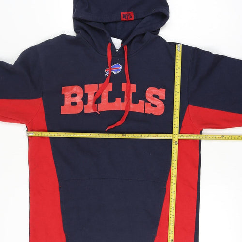 NFL Team Apparel Men's Blue Red BILLS Pullover Hoodie Size XL