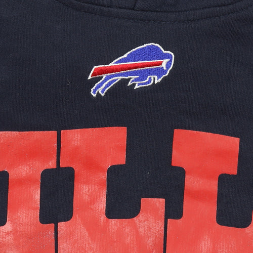 NFL Team Apparel Men's Blue Red BILLS Pullover Hoodie Size XL