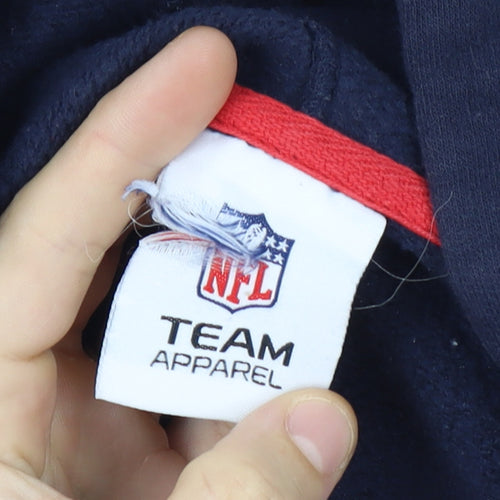 NFL Team Apparel Men's Blue Red BILLS Pullover Hoodie Size XL