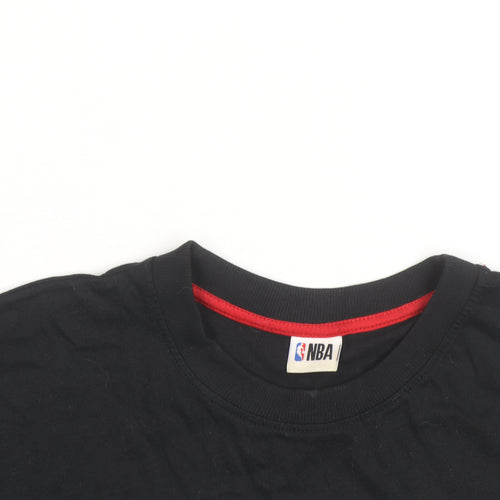Primark NBA Chicago Bulls Womens Black Cropped T-Shirt 2XL