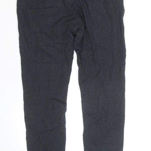 H&M Men’s Black Slim Fit Chino Trousers Size L 34W Casual Cotton