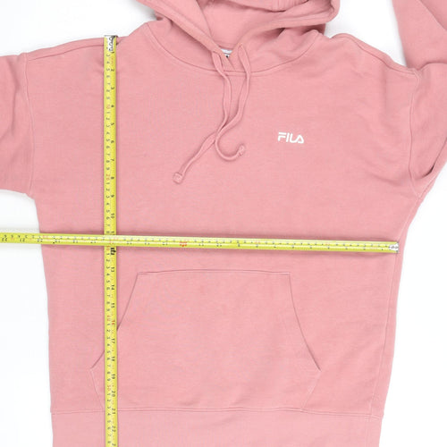 FILA Men's Pink Pullover Hoodie Size M Hooded Sweatshirt