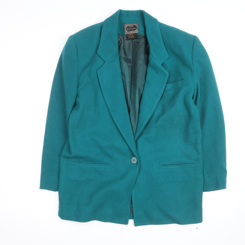 Outfitters Men's Green Wool Blend Blazer Small Classic Formal Jacket